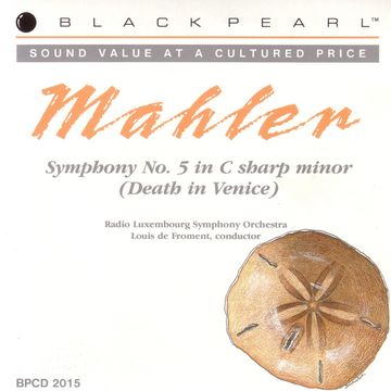 Black Pearl Classics BPCD 2015 GUSTAV MAHLER "Symphony No.5"