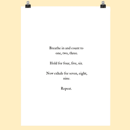 Breathe Poster