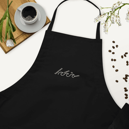 Happiness Comes in Waves Apron