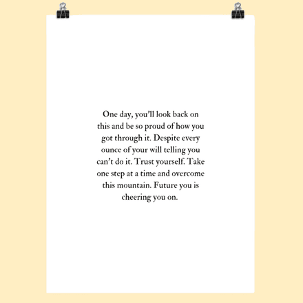 One Step at a Time Poster