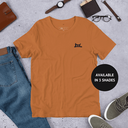 Peeking Cat Unisex T-shirt