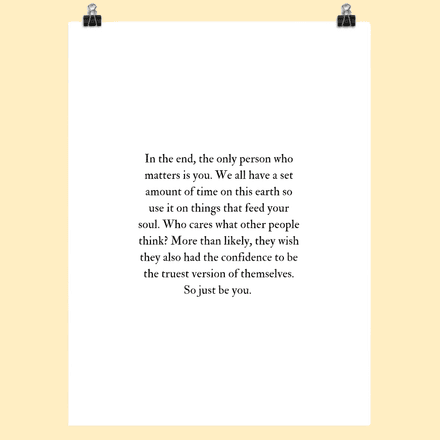 Just Be You Poster