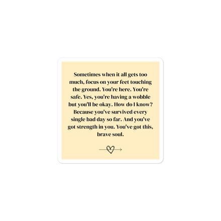 Brave Soul Sticker 3&quot;x3&quot;