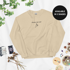 Cleanse My Soul Unisex Embroidered Sweatshirt