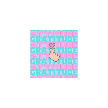 Gratitude Attitude Sticker 3&quot;x3&quot;