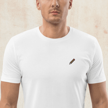 Pencil Embroidered Tee