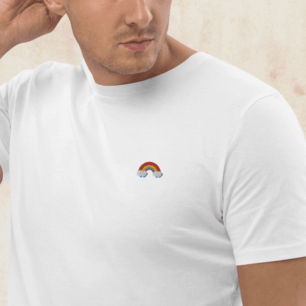 Rainbow Embroidered Tee