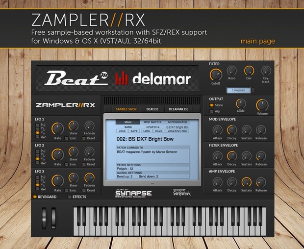 &team シリアル DX1/DX5 SLAP – Yamaha DX1 & DX5 sound bank for Zampler//RX