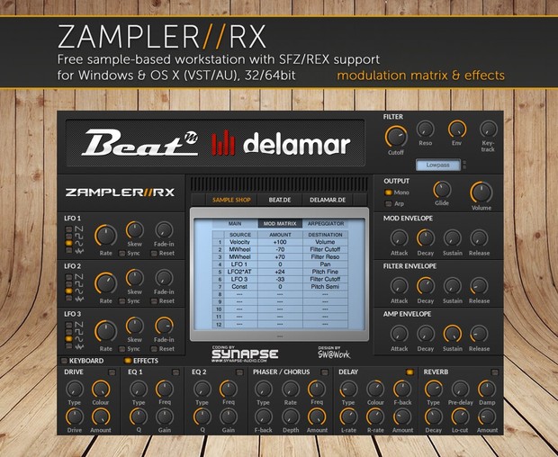 【♪ページ】 DX7 BLAZE – Yamaha DX7 sound bank for Zampler//RX workstation (Win