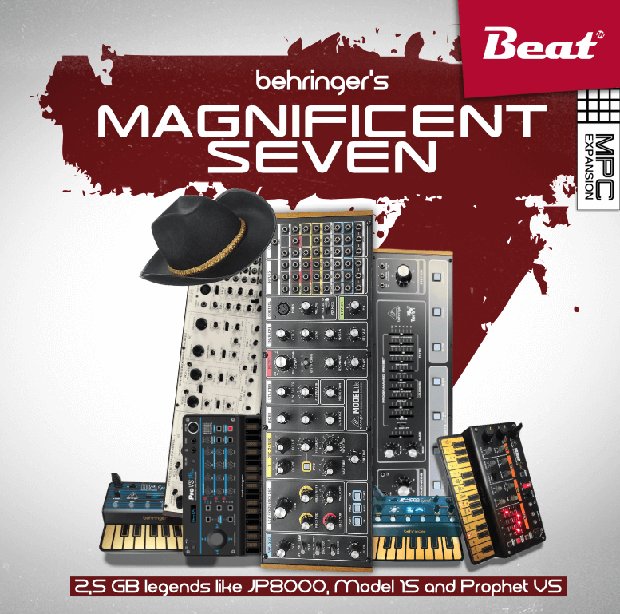 MPC Expansion: MAGNIFICENT SEVEN - 99 legends like JP-8000, Moog