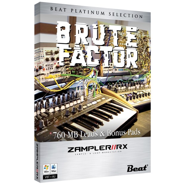 BRUTE FACTOR– 47 MiniBrute 2S patches for Zampler//RX