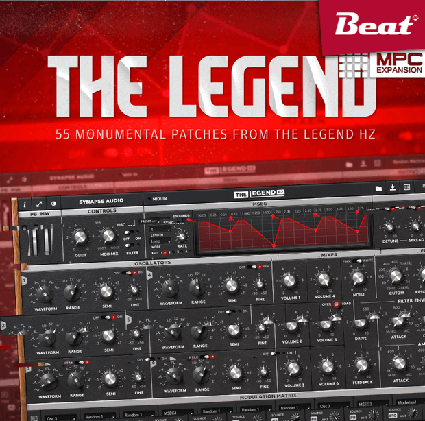 新品未使用　Music in motion MPC Expansion: THE LEGEND – 55 monumental Moog patches with Hans