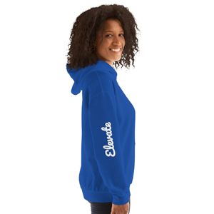 Elevate &amp; Educate Hoodie/ Text on Sleeves