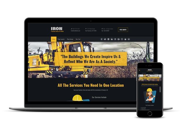 Iron Weebly Business Theme