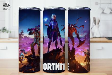 Fortnite Video Game Kids 20oz Tumbler Design