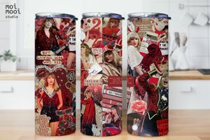 Taylor Swift Swiftie Red 20oz Tumbler Design