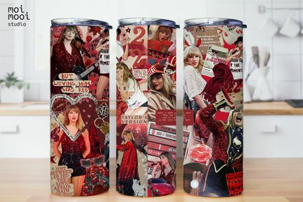 Taylor Swift Swiftie Red 20oz Tumbler Design