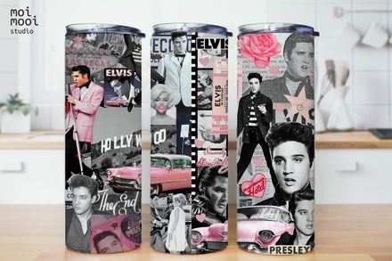 Elvis Celebrity Singer 20oz Tumbler Design
