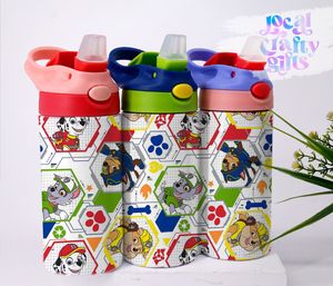 Puppy Dog Paw Patrol Police Cartoon 12oz Kids Sippy Tumbler Design