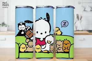 Sanrio Pochacco Kawaii Puppy 20oz Tumbler Design