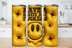 Smiley Puff 3D 20oz Tumbler Design