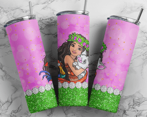 Disney Princess Moana Cartoon 20oz Kids Tumbler Design
