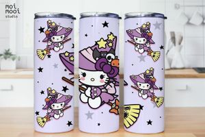 Halloween Sanrio Hello Kitty Witch 20oz Tumbler Design