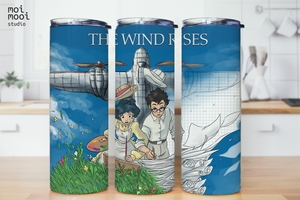 Anime Ghibli Wind 20oz Tumbler Design