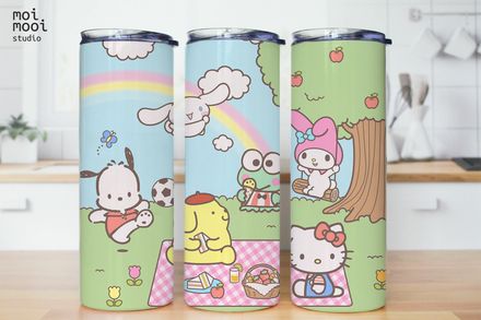 Sanrio Hello Kitty Friends 20oz Tumbler Design