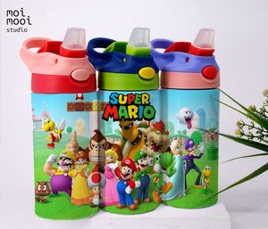 Super Mario Video Game Bros 12oz Kids Sippy Tumbler Design