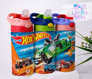 Cars Hot Wheels Toy 12oz Kids Sippy Tumbler Design