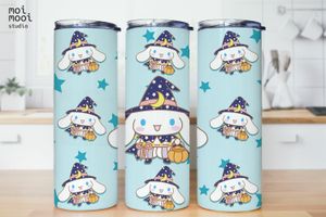 Halloween Sanrio Hello Kitty Cinnamonroll 20oz Tumbler Design