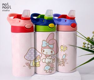 Sanrio Hello Kitty MyMelody Bunny 12oz Kids Sippy Tumbler Wrap Design