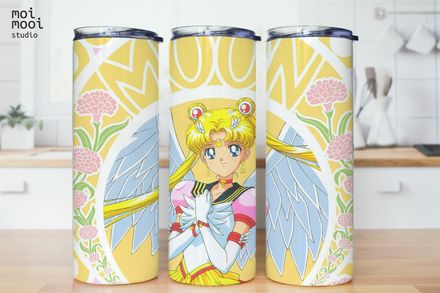 Sailor Moon Princess Anime 20oz Tumbler Design