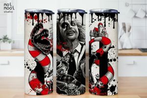 Halloween Horror Beetlejuice 20oz Tumbler Design
