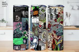 Halloween Horror Beetlejuice 20oz Tumbler Design