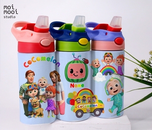 Kids CocoMelon Cartoon 12oz Sippy Tumbler Design