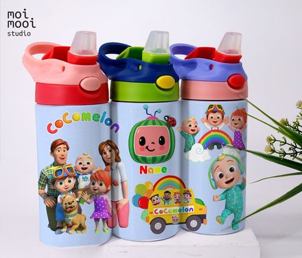 Kids CocoMelon Cartoon 12oz Sippy Tumbler Design