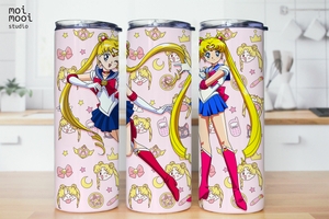 Sailor Moon Princess Anime 20oz Tumbler Design