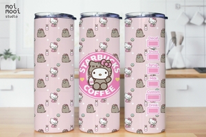 Sanrio Hello Kitty Milk Coffee 20oz Tumbler Design