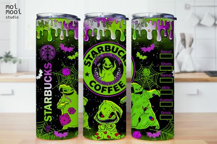 Halloween Oogie Boogie Nightmare before Christmas 20oz Tumbler Design