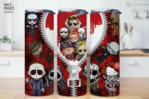 Halloween Horror 20oz Tumbler Design