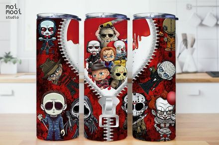Halloween Horror 20oz Tumbler Design