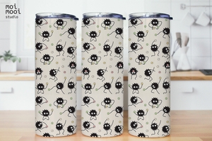 Anime Ghibli Spirited Away Dust Soot Sprites 20oz Tumbler Design
