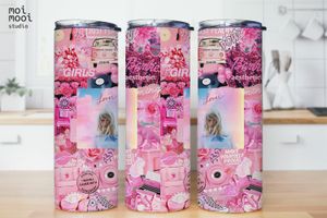 Taylor Swift Swiftie Pink 20oz Tumbler Design
