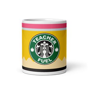 Teacher Fuel Pencil Coffee 11oz Mug Design