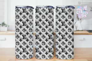 Luxury Designer LV 3D Puff 20oz Tumbler Design