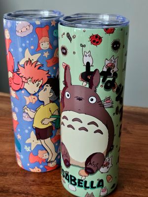 Ghibli Anime Cartoon Totoro Ponyo Tumbler