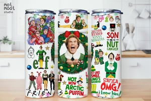 Christmas ELF 20oz Tumbler Design
