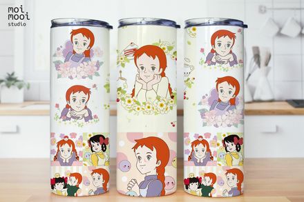 Anime Retro Classic Anne of Green Gables Cartoon 20oz Tumbler Design